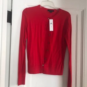 Ann Taylor Red Cardigan Small NWT